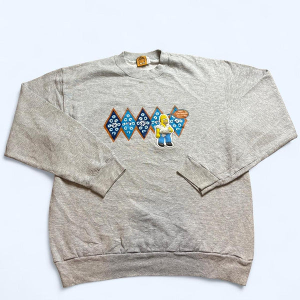Vintage The Simpsons Grey Sweatshirt