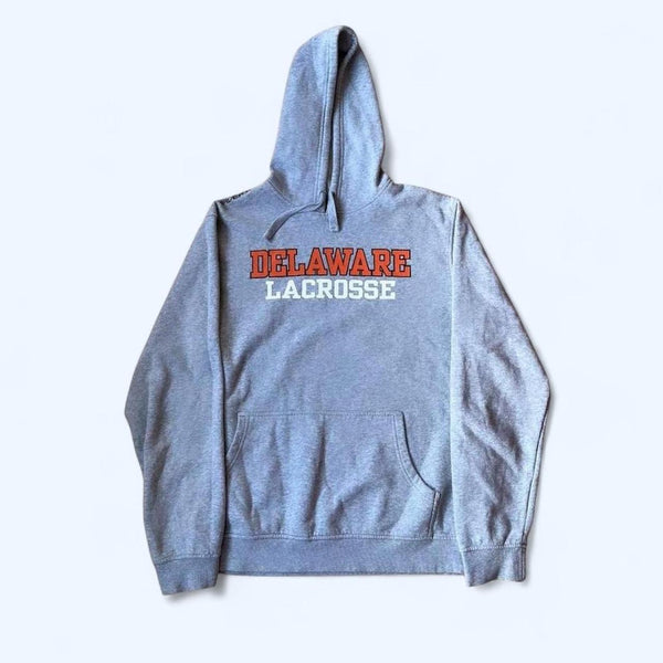 Vintage Delaware Lacrosse Grey Hoodie