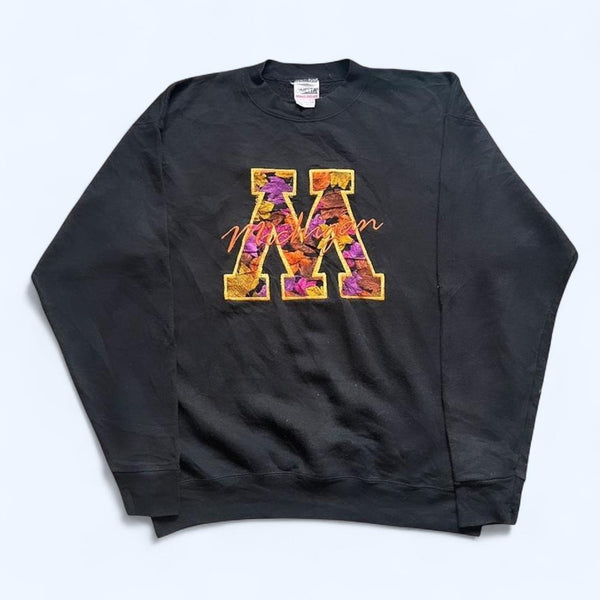 Vintage Michigan Black Sweatshirt